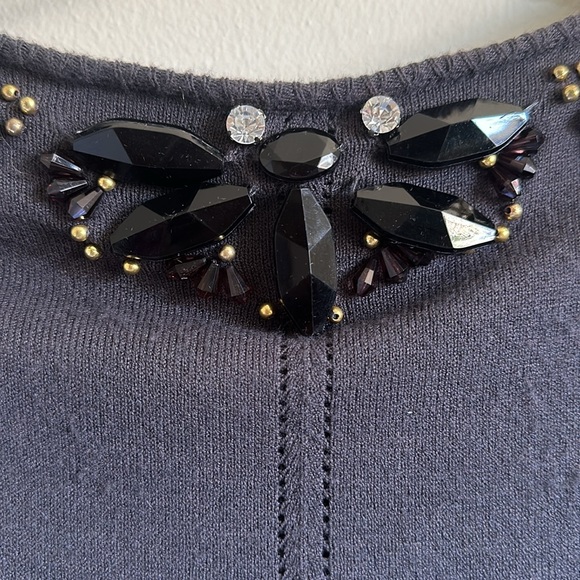 Milly Fancy Beaded Cardigan Sweater - Picture 4 of 7